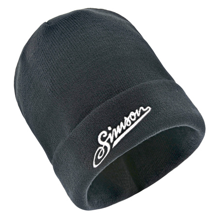 Mütze Beanie "Simson" für Motorrad-Enthusiasten — schwarz, weich