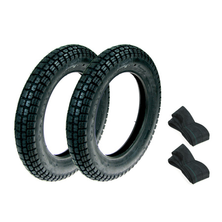 2x Vee Rubber 2.5x9 Tires + 2x Inner Tubes for Romet Pony/Hercules CB1/2