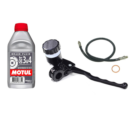 Set master cylinder brake pump + brake fluid DOT3 DOT4 Motul for MZ ETZ