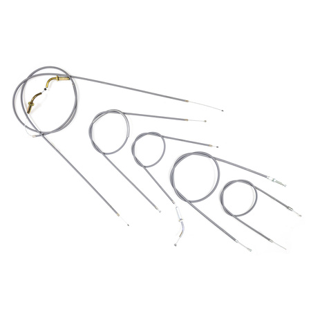 Replacement cable kit for NSU Quickly F23/S2-23 3-speed moped, grey