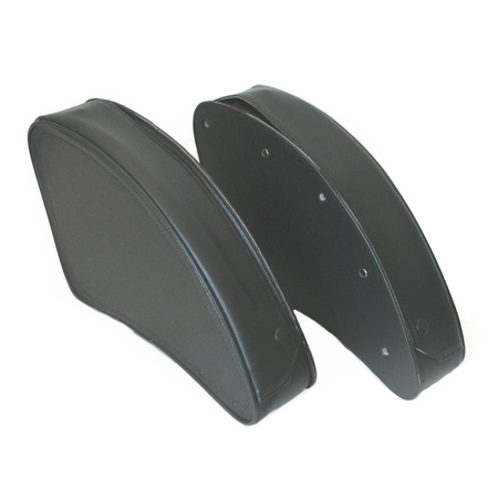 Motorcycle Side Saddlebags Set (Pair) - MZ ES175/ES250/ES300, Black