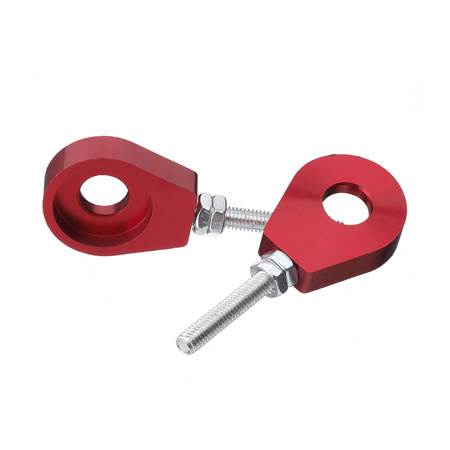 2x Kettenspanner Set ALU für Simson S51 SR4 KR51 Schwalbe SR50 - rot eloxiert