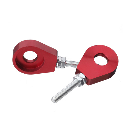 Pair Reinforced ALU Chain Adjusters for Simson S51/SR4/KR51 - Red