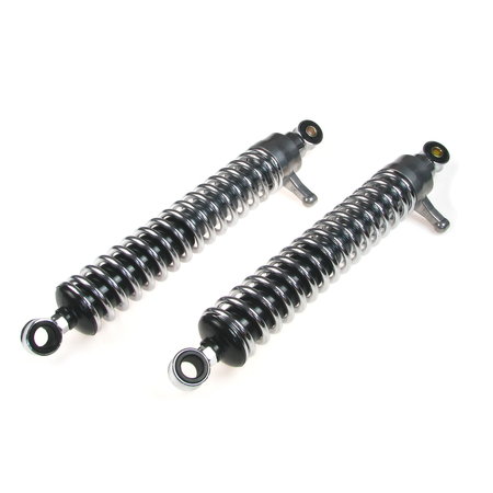 Struts shock absorbers (pair) chrome-plated with adjustment lever suitable for MZ ETZ TS