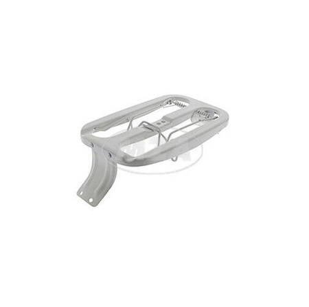 Fully primed light-gray luggage rack for Simon SR2/SR2E motorcycle