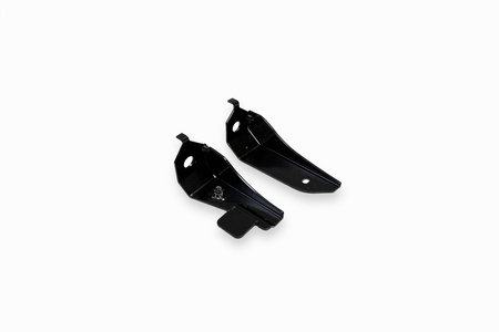Pair Footrest Brackets L+R for Simson SR50/SR80 - Black Powder-coated