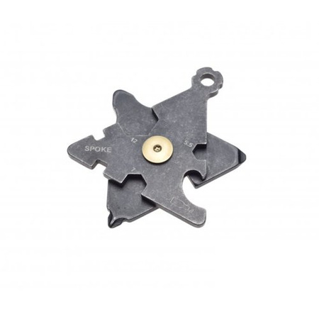 5-in-1 Mini Motorcycle Tool Keychain, Stainless Steel, Versatile