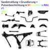 Powder coating service frame parts Simson KR51 Schwalbe in RAL color of your choice