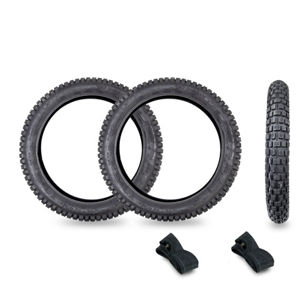 2x 2.75x16 Enduro VRM186 Tires + 2x Tubes for Simson S50/S51/S83/KR51
