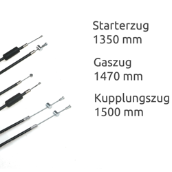 Zestaw cięgien Bowdena do Fortschritt E930 E931 starego typu | cięgna przepustnicy sprzęgła rozruchu