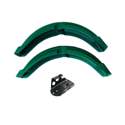 Front Fender + Bracket Enduro/Sport for Simson S50-S83 - Green