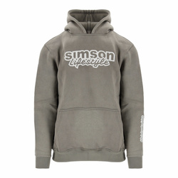 SIMSON Motorcycle Hoodie – Oversized Stonewashed Grey XS