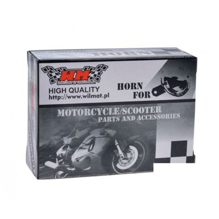 12V Ø70 Horn for Simson S51/S70/SR50 Herkules/Kreidler Black/Silver