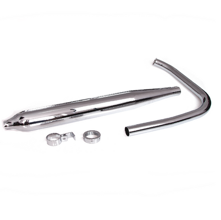Chrome Cigar-Style Exhaust for EMW R35 (from 1953)