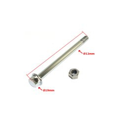Steckachse hinten + Mutter M12 passend für Simson S50 S51 S70 S83 KR51 SR4 Duo