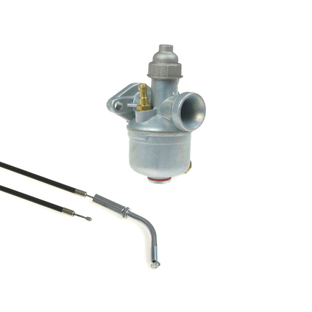 NKJ 123-4 Carburetor + Black Throttle Cable for Simson SR2/SR2E