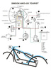 SIMSON AWO 425 Touren wiring harness with brake light + diagram (2nd)