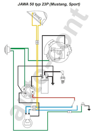 Ignition & Light Switch for JAWA 50 (Typ 05/20/21/23 Pionyr Mustang)