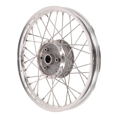 Spoked Wheel 1.50x16 for SIMSON DUO, KR51/1, S51 - Polished & Stainless
