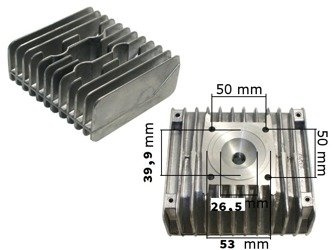 Głowica cylindra 50cc pasuje do Simson S51 S53 SR50 KR51/2 Schwalbe