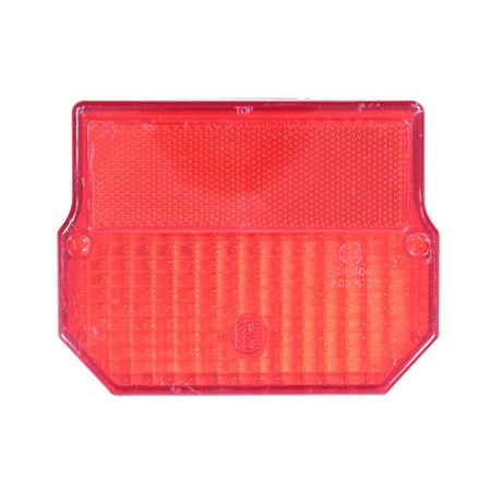 Red Rectangular Taillight Lens (E-mark) for Simson S51/SR50/S53/S83, MZ ETZ