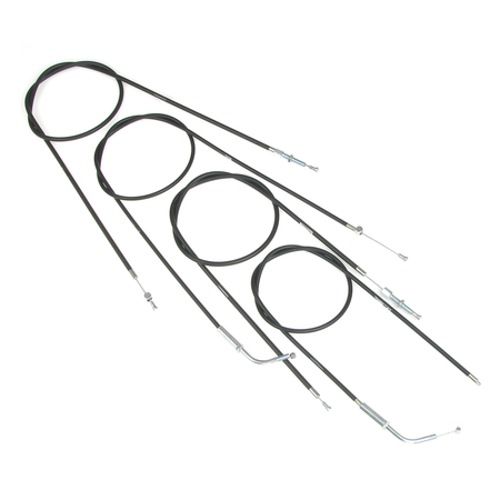 Bowden cable kit for Simson SR2/SR2E - 4-piece, black