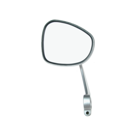 Kidney-shaped mirror on the left with clamp for Simson AWO SR2 KR51, IWL MZ EMW