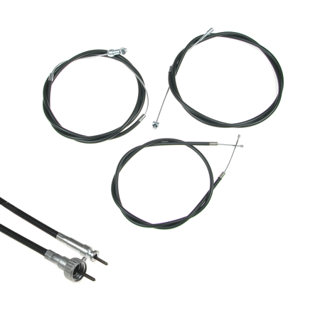 Bowden cable kit + speedometer cable for BMW R26 (4-piece)