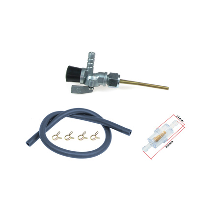 Set fuel tap + filter + hose for Romet Pony Komar Condor WFM WSK 125 SHL