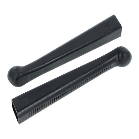 Set: 2x Hülle für Aluminium-Handhebel für Simson S50, KR51/1 Schwalbe - schwarz