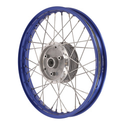 Koło szprychowe 1,5 x 16" do Simson KR51, S50, S51 - anodowane na niebiesko