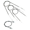 Bowden Cable Kit & Speedometer Cable for AWO Touring (4pc w/ adj., black)