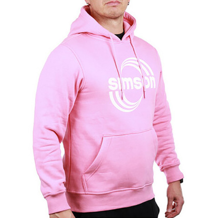 SIMSON Cross Hoodie, Pink XXL - Motocross Kangaroo Pocket