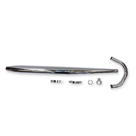 Chrome Conical Exhaust for MZ ES 175/2, 250/2 Trophy & ETS 250
