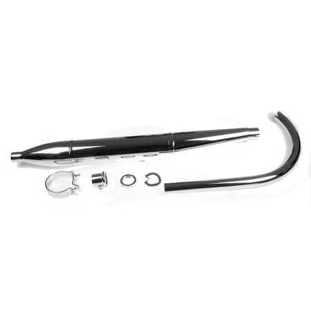 MZ RT125/2 & RT125/3 Exhaust - Copper/Nickel/Chrome