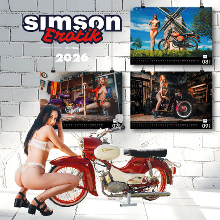 SIMSON-Erotikkalender 2026 - Mopeds und Models in Deutschland