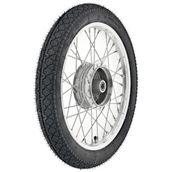 Complete Wheel with Polished Alloy Rim for SIMSON DUO, KR51, S50, SR4 Models