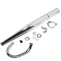 Exhaust system Exhaust complete for Simson SR50 SR80 chrome-plated 1st quality