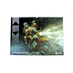 Kalender Simson für 2019 Erotik " Tolle Mopeds und heiße Kurven "