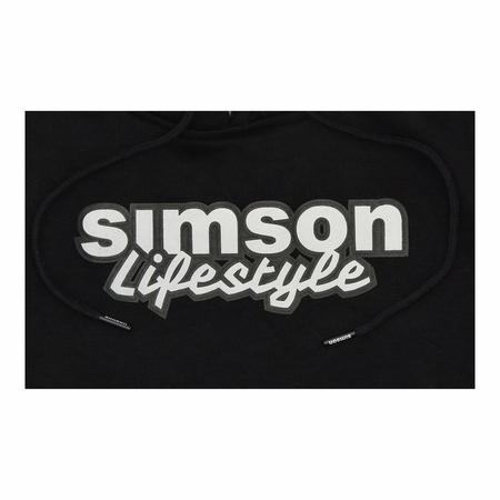 SIMSON motorcycle hoodie, black, size XXXL