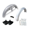 Simson S50/S51 Front & Rear Fender Set with Strut Bolt Kit - Silver