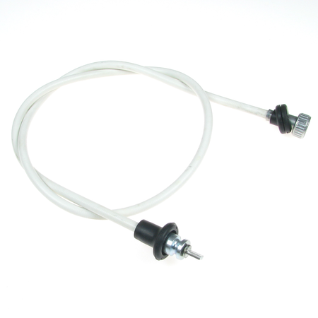 Speedometer cable with rubber grommet for Simson AWO Touren Sport, EMW, IFA MZ BK - white