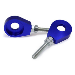 2x Kettenspanner verstärkt ALU Set für Simson S51 SR4 KR51 Schwalbe SR50 - blau