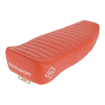 Structured Seat for Simson S50, S51, S70 Enduro - Red with Logo