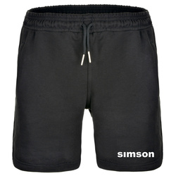 Krótkie spodenki damskie dla SIMSON — styl hotpants, czarne, S