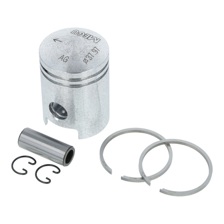 Piston Ø37.97mm for Simson S51, KR51/2 Schwalbe, SR50 – Cast Iron Cylinder