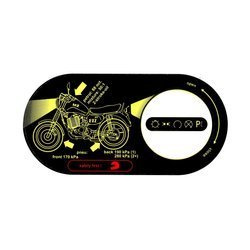 MZ ETZ 251 Tank Cap Sticker with Lettering — UV-Resistant Adhesive Film