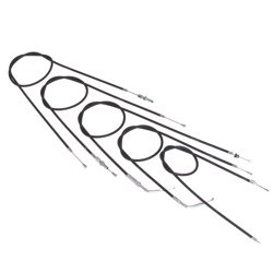 Zestaw cięgien Bowdena Kable Bowdena do NSU Quickly N, S (5-częściowy) - czarny