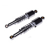 Chrome rear shock absorbers, pair, for Suzuki GN125 NF41A 1994-1999 4T