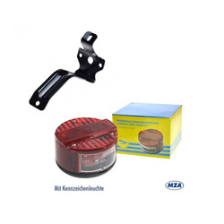 Lampa tylna okrągła ø120mm E-mark + wspornik z Simson S51 KR51 SR50 S53 S83